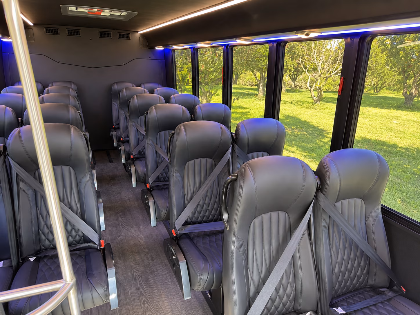 west bloomfield 15 passenger minibus interior