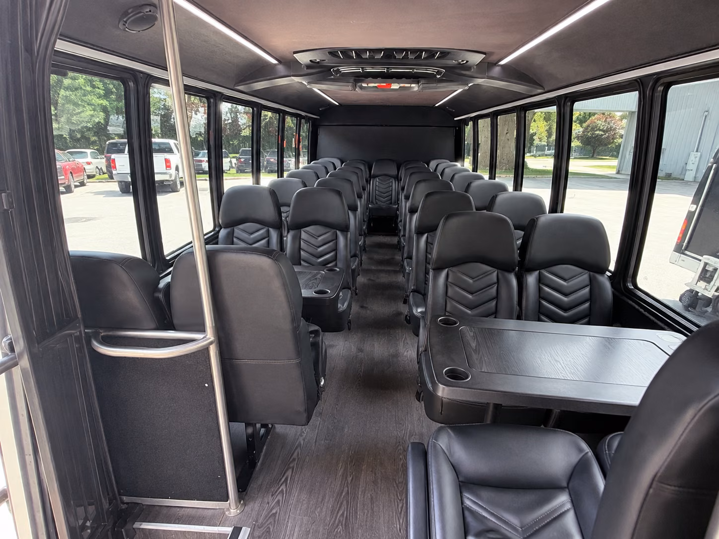west bloomfield 18 passenger minibus inside