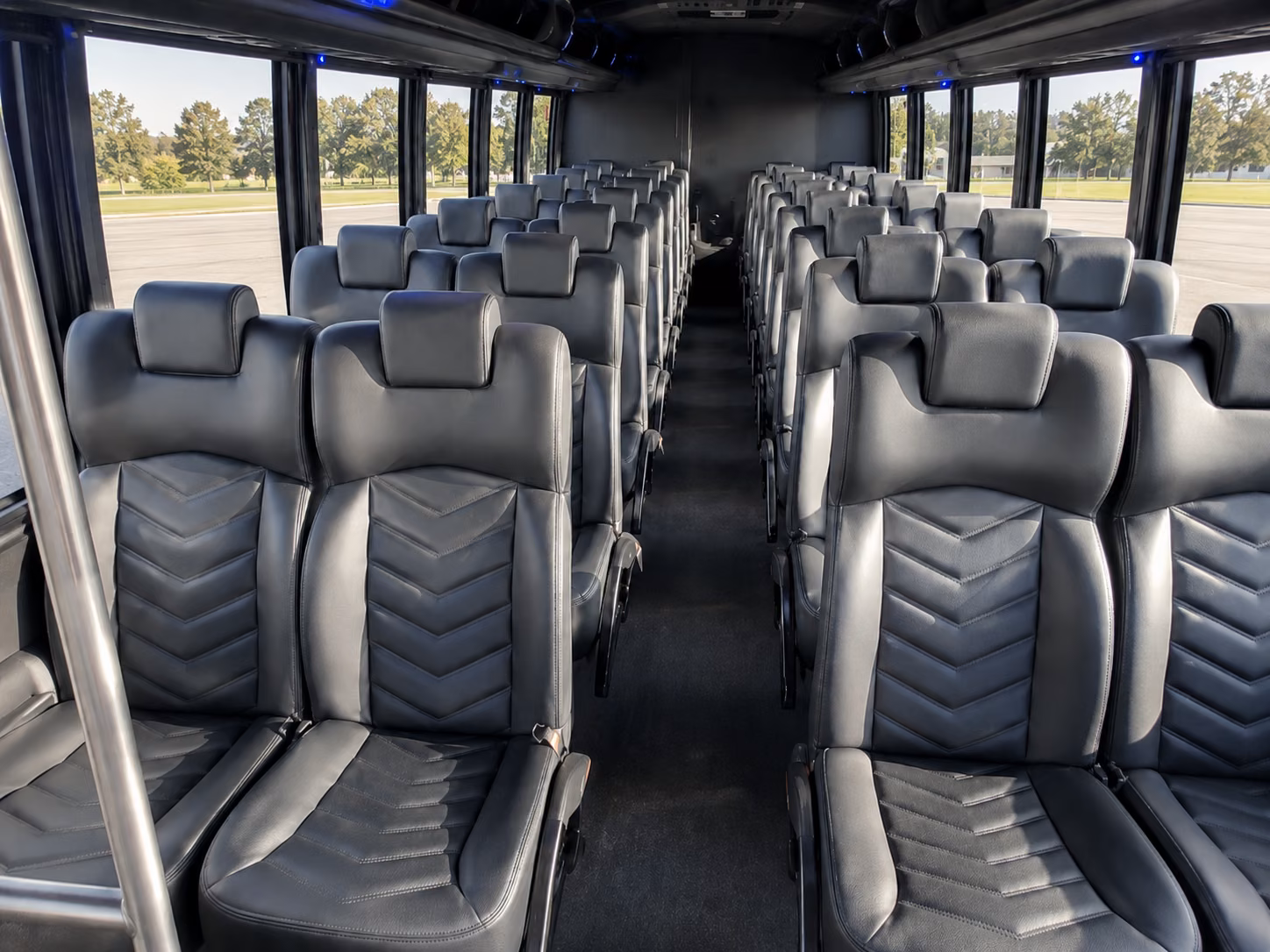 west bloomfield 18 passenger minibus interior