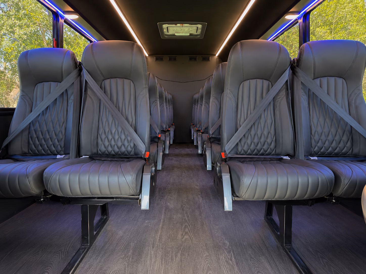 west bloomfield 20 passenger minibus interior