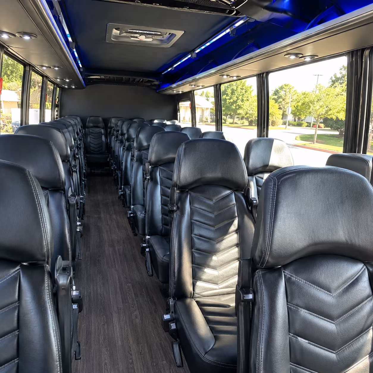 west bloomfield 28 passenger minibus inside