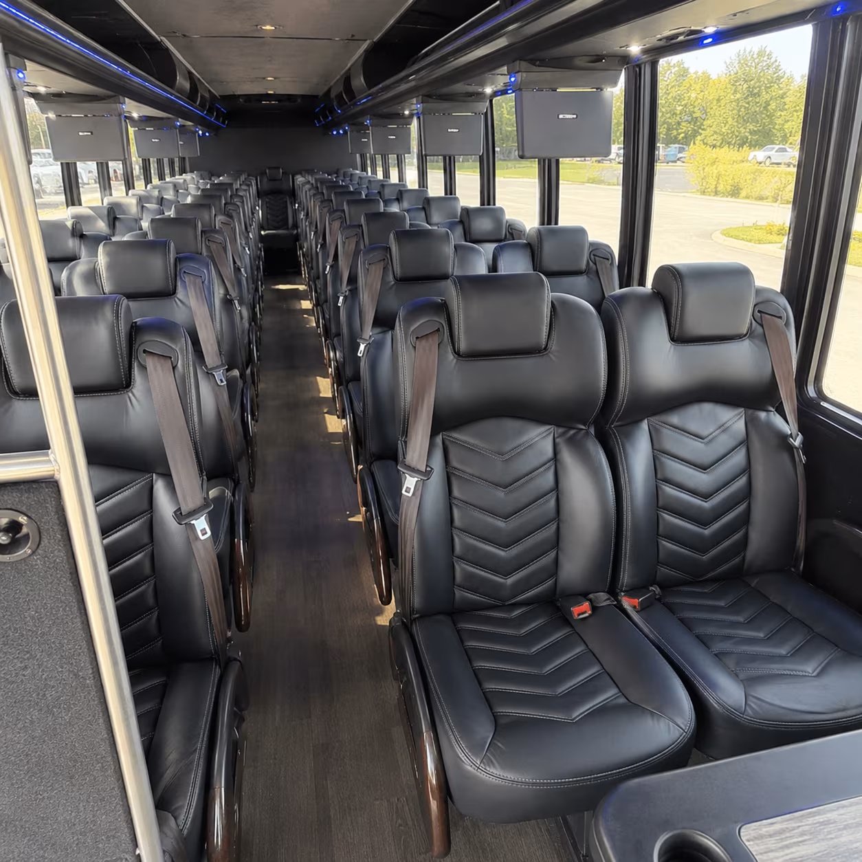 west bloomfield 30 passenger minibus inside