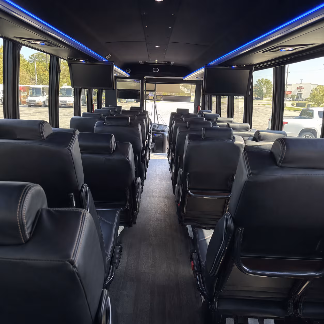 west bloomfield 30 passenger minibus interior