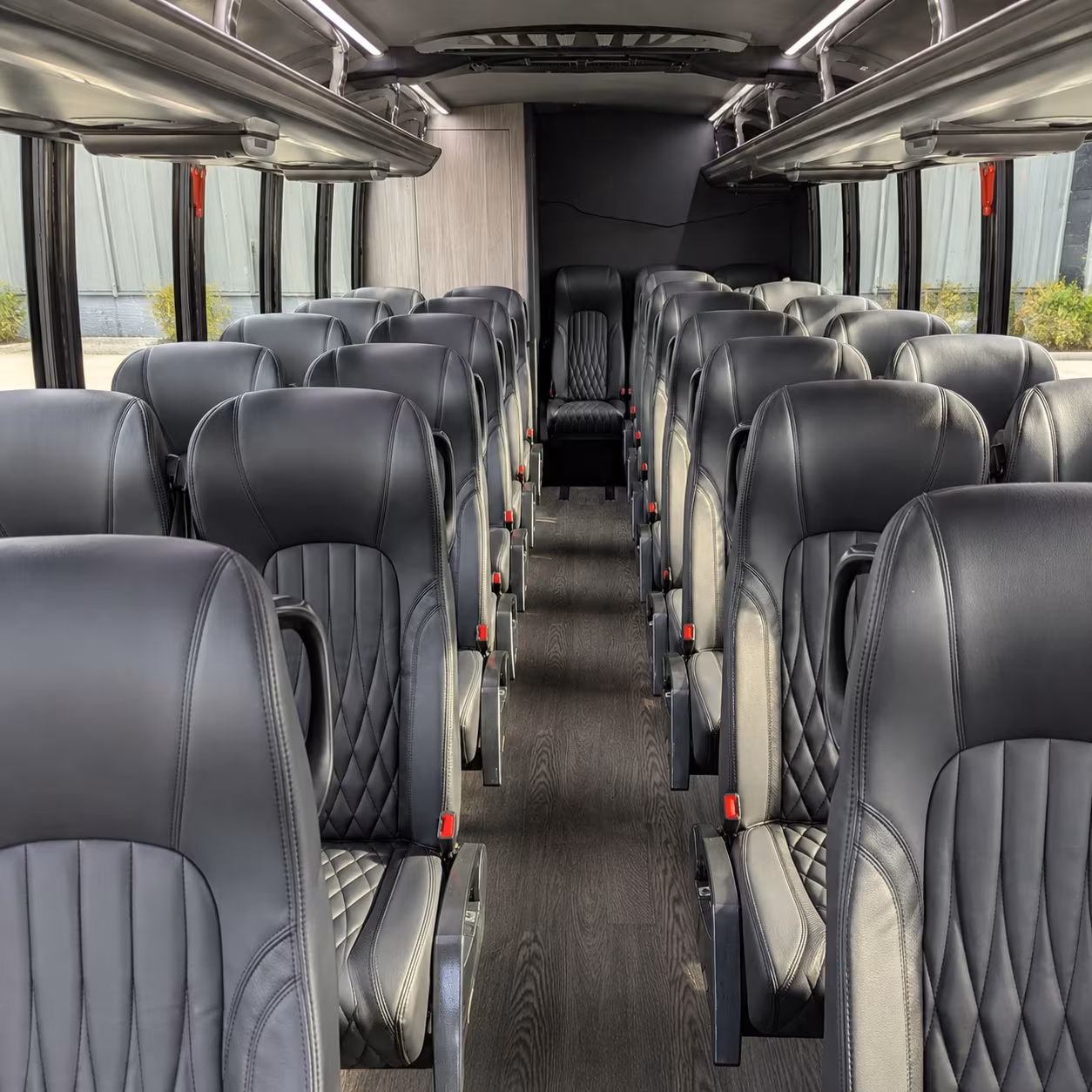 west bloomfield 35 passenger minibus inside