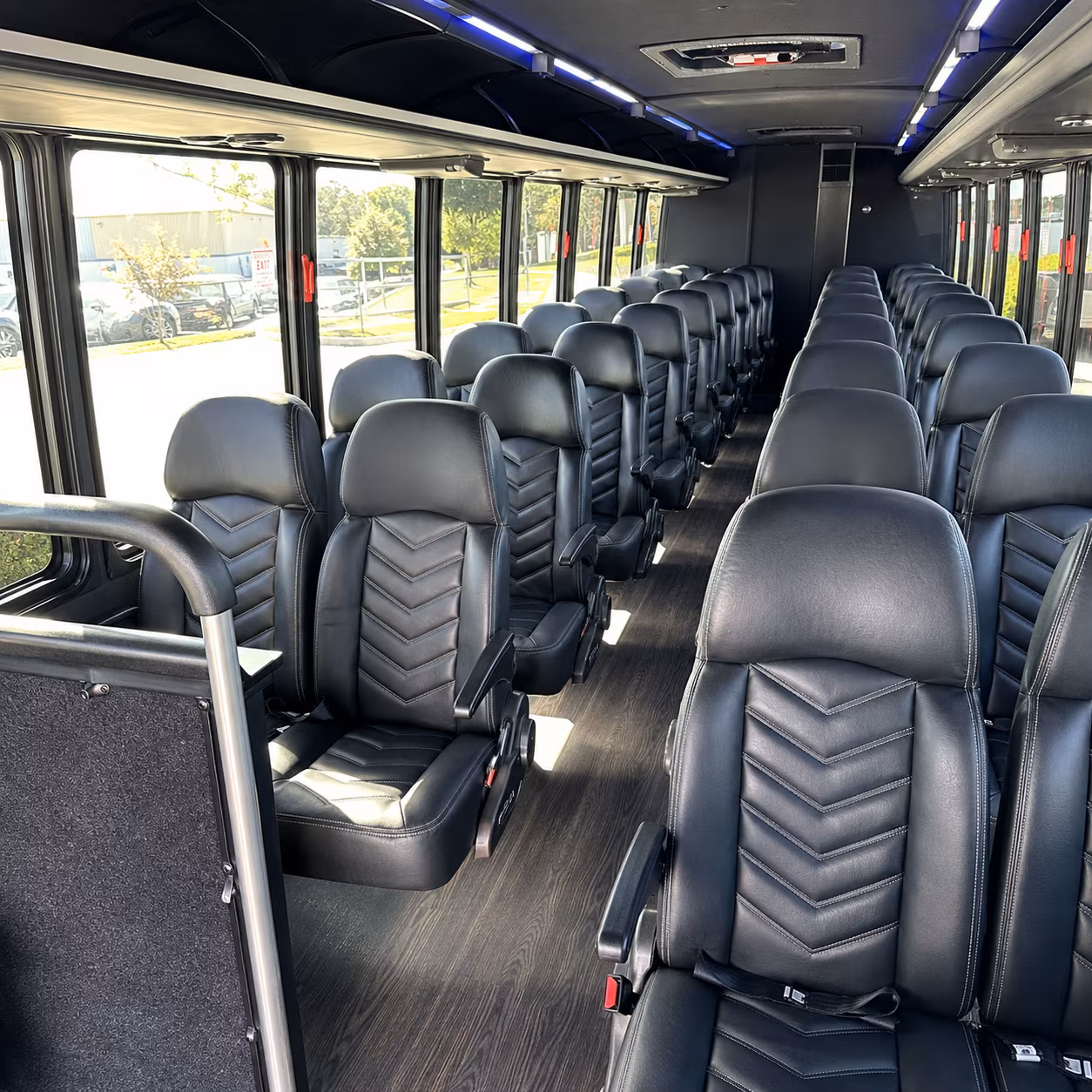 west bloomfield 35 passenger minibus interior