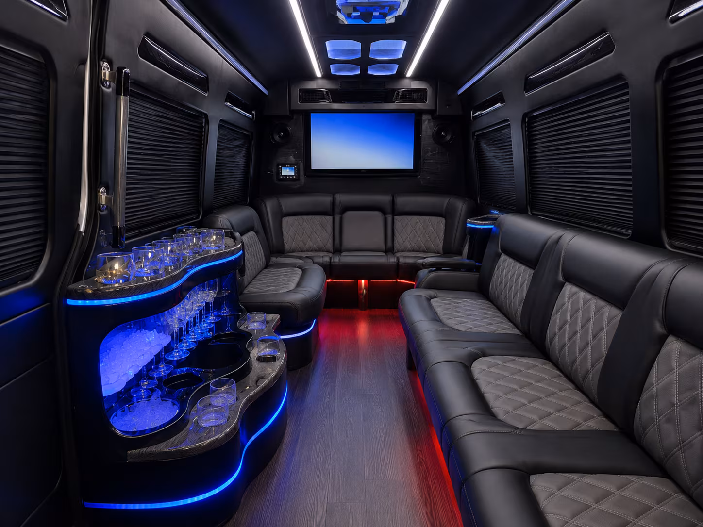 west bloomfield sprinter limousine interior